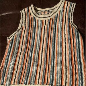 Knitted Lue & Grey LOFT Tank